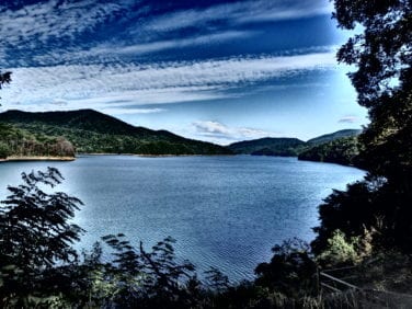fontana lake from benton mackaye trail